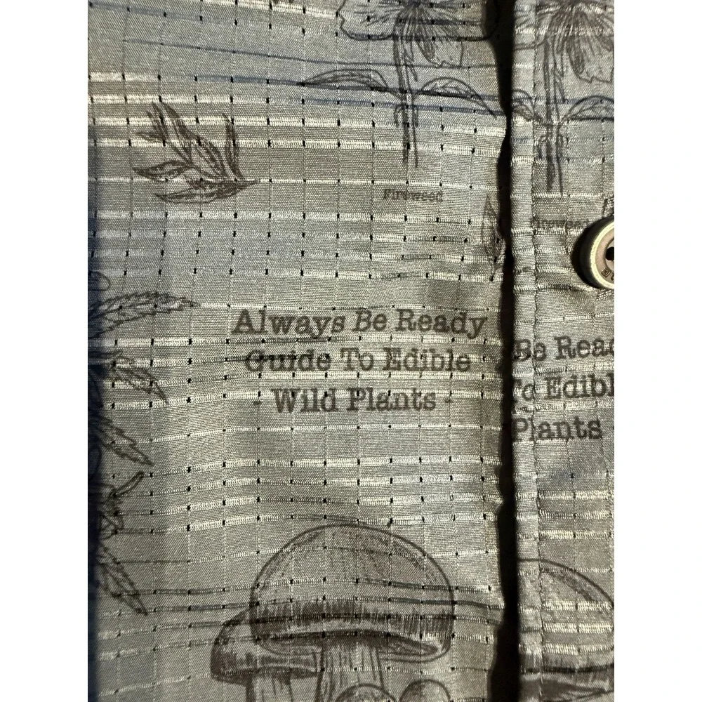 5.11 Tactical Shirt 2XL Blue Edible Plant AOP Snap Western Outdoor Utility - Picture 4 of 10